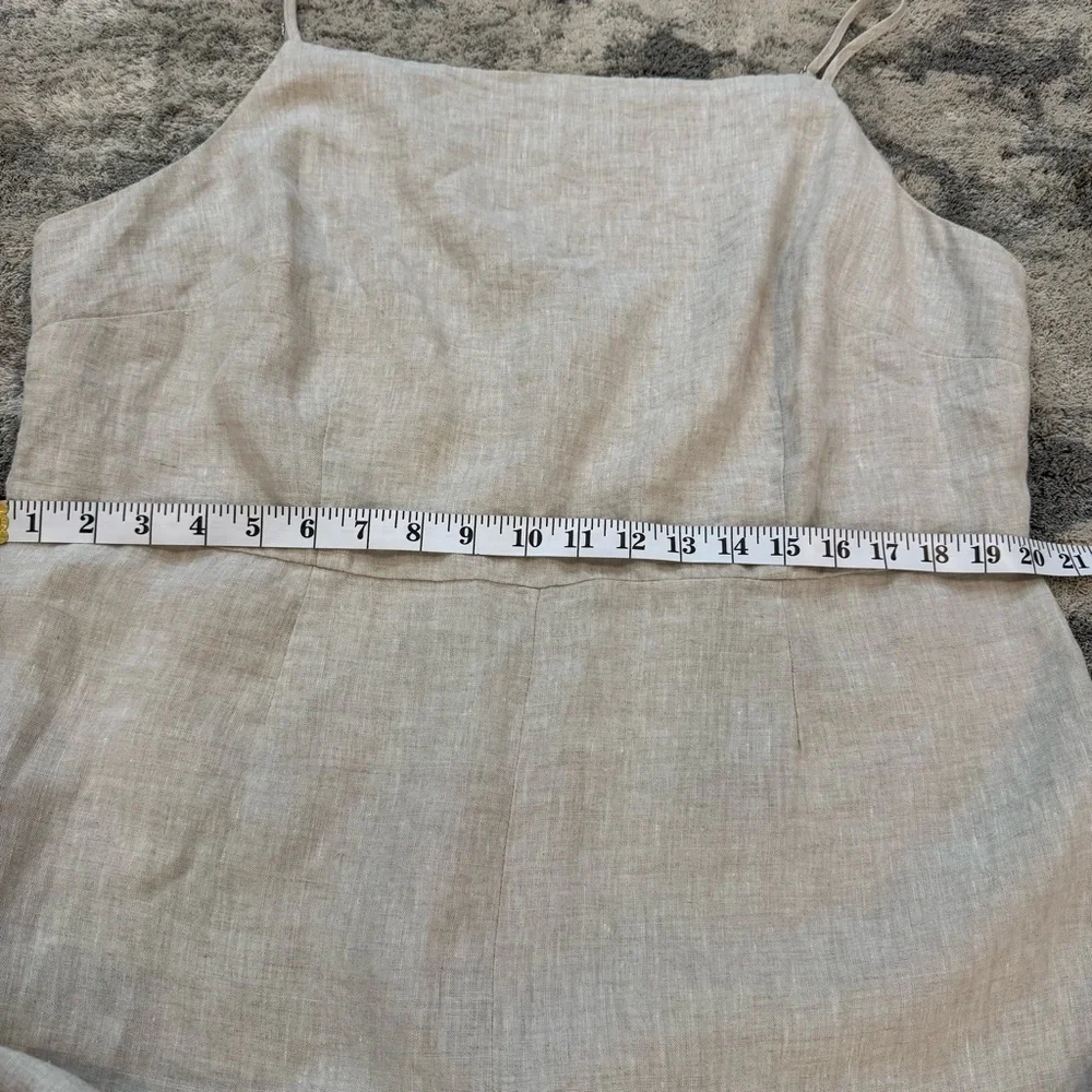 H&M Linen Jumpsuit Beach Resortwear Wide Leg Minimalist XL